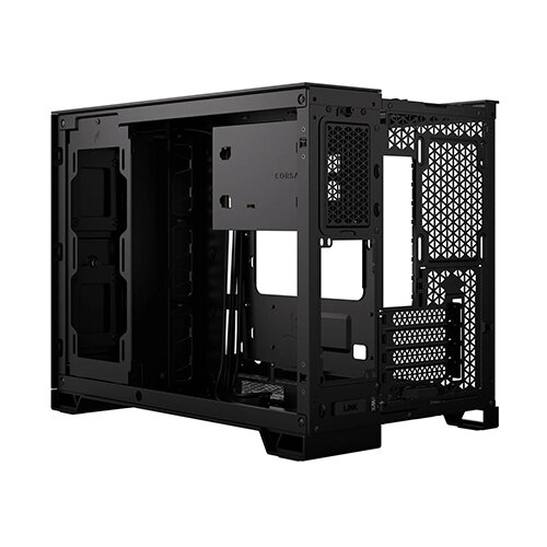 Case Gaming Corsair Doble Camara Media Torre 2500X Vidrio Templado Black Cc-9011265-Ww