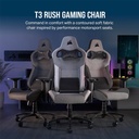 Silla Gaming Corsair T3 Rush Gray/White Cf-9010058-Ww