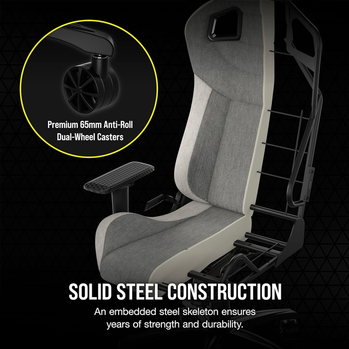 Silla Gaming Corsair T3 Rush Gray/White Cf-9010058-Ww