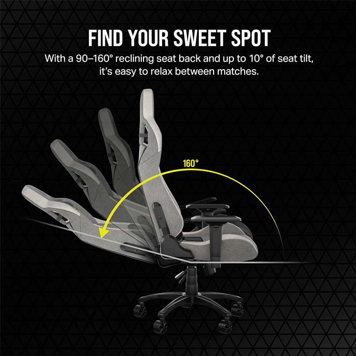 Silla Gaming Corsair T3 Rush Gray/White Cf-9010058-Ww
