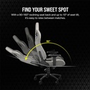 Silla Gaming Corsair T3 Rush Gray/White Cf-9010058-Ww