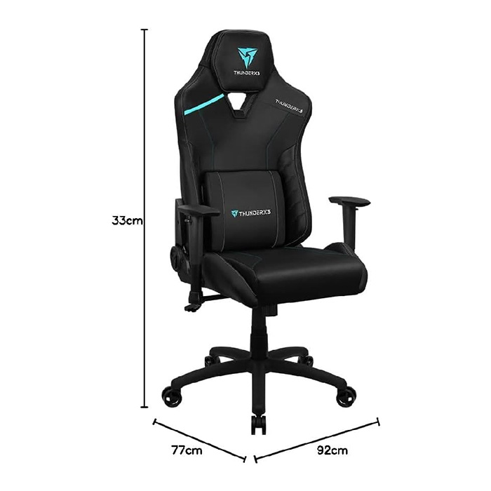 Silla Aerocool Thunderx3 Tc3 Max Jet Black Black Tegc-2045101.11
