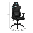 Silla Aerocool Thunderx3 Tc3 Max Jet Black Black Tegc-2045101.11