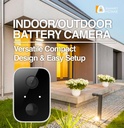 Cámara para Interiores Argom, ARG-SV-8090WT, Resolucion 1080p/15fps, WiFi 2.4GHz, MicroSD, Detección de Movimiento, Visión Nocturna, Audio Bidireccional, Compatible con Amazon Alexa y Google Assistant.