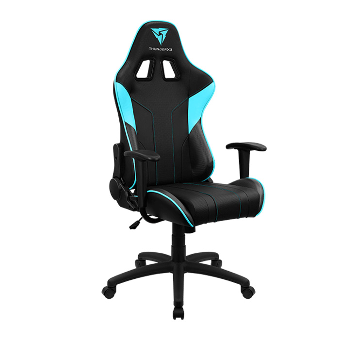 Silla Aerocool Thunderx3 Ec3-Black-Cyan(Steel Base) Tegc- 2027101.C7