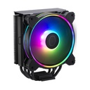 Enfriador Cooler Master Hyper 212 Halo Black ARGB RR-S4KK-20PA-R1 - Para procesador, Socket Intel 1700 / 1200 / 1151 / 1150 / 1155 / 1156, Socket AMD AM4/AM5, 4 tubos de calor, conector 4 pines, negro