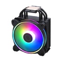 Enfriador Cooler Master Hyper 212 Halo Black ARGB RR-S4KK-20PA-R1 - Para procesador, Socket Intel 1700 / 1200 / 1151 / 1150 / 1155 / 1156, Socket AMD AM4/AM5, 4 tubos de calor, conector 4 pines, negro