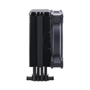 Enfriador Cooler Master Hyper 212 Halo Black ARGB RR-S4KK-20PA-R1 - Para procesador, Socket Intel 1700 / 1200 / 1151 / 1150 / 1155 / 1156, Socket AMD AM4/AM5, 4 tubos de calor, conector 4 pines, negro