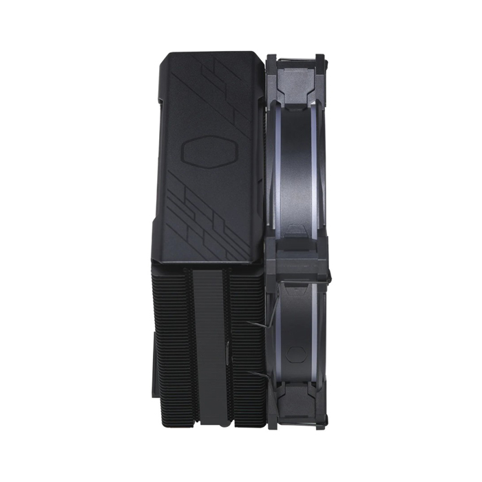 Enfriador Cooler Master Hyper 212 Halo Black ARGB RR-S4KK-20PA-R1 - Para procesador, Socket Intel 1700 / 1200 / 1151 / 1150 / 1155 / 1156, Socket AMD AM4/AM5, 4 tubos de calor, conector 4 pines, negro