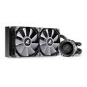 Enfriamiento Liquido Sharkoon S80 RGB AIO 240Mm, Logotipo Giratorio RGB Negro, 4044951038008