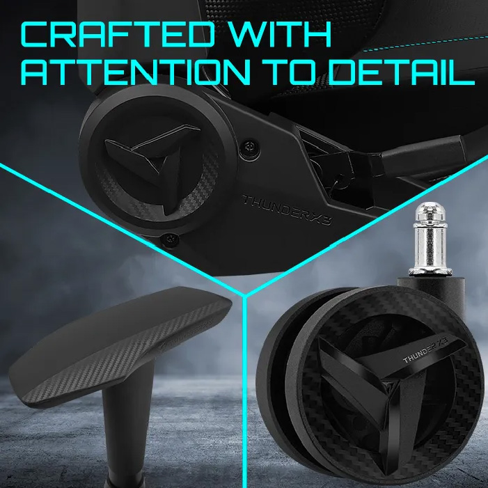 Silla Aerocool Thunderx3 Xc3 Azure Blue Blue /Negro/White Tegc- 2049101.B1