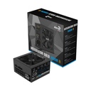 Fuente de Poder Aerocool -Potencia de 1000W modular, 24 pines ATX 3.0, conectores 2x 8 pines (4+4), 4x 8pines (6+2) PCI-E, 8x SATA, 80 plus gold. ACPG-IMK0FUC.31