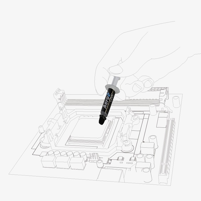 Pasta Térmica AeroCool Baraf-S 3.5g - Alta Conductividad Térmica, ACTG-NA24210.01