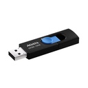 Memoria Flash ADATA AUV320 - Capacidad de 64GB, USB 3.2, color negro/azul. AUV320-64G-RBKBL
