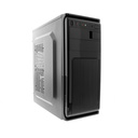 Caja Mid-Tower ATX/MicroAtx CS513GNC05, concectores 2x USB 2.0, 1x puerto audifono, 1x puerto microfono , Fuente de 600W color negro. CS512GNC12