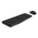 Teclado Genius Smart KM-170 - Combo de teclado ergonómico y ratón óptico, 3 botones, 1000dpi, USB, español, color negro, 31330006402
