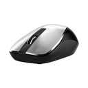 Mouse Genius Nx-7015 Inalámbrico Con Receptor Nano 2.4 GHz, Plateado y Negro, 31030019404