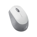 Mouse Genius Nx-8000S BT, con receptor Bluetooth 5.3 o Wifi 2.4GHz, Blanco y Gris, 31030034400