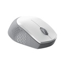Mouse Genius Nx-8000S BT, con receptor Bluetooth 5.3 o Wifi 2.4GHz, Blanco y Gris, 31030034400