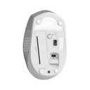 Mouse Genius Nx-8000S BT, con receptor Bluetooth 5.3 o Wifi 2.4GHz, Blanco y Gris, 31030034400