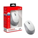 Mouse Genius Nx-8000S BT, con receptor Bluetooth 5.3 o Wifi 2.4GHz, Blanco y Gris, 31030034400