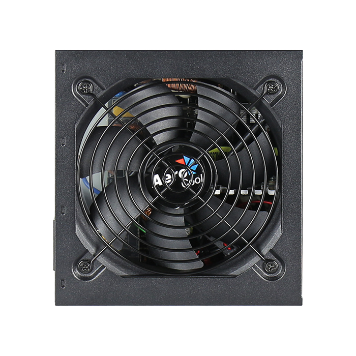 Fuente de Poder Aerocool BRONZE KCAS-600W - Potencia de 600W, 24 pines, abanico 120mm, 80 plus Bronze. ACPB-KC60FUC.12