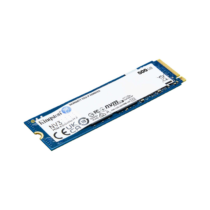 Unidad de Estado Sólido (SSD) Kingston NV3 - Capacidad de 500GB, 5000MB/s de lectura, 3000MB/s de escritura, NVMe PCIe 4.0 x4, M.2 2280. SNV3S/500G