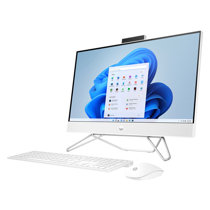 Computadora HP 24-cb1025la AIO - Pantalla 23.8" FHD, Intel Core i5-1235U, 8GB DDR4, 512GB SSD, wifi, bluetooth, webcam, Windows 11 home español, Color Blanco A1UM9LA#ABM