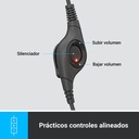 Auricular Logitech USB Headset H390 - Audífono con micrófono, supresor de ruido, control de volumen, conector usb.