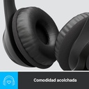 Auricular Logitech USB Headset H390 - Audífono con micrófono, supresor de ruido, control de volumen, conector usb.
