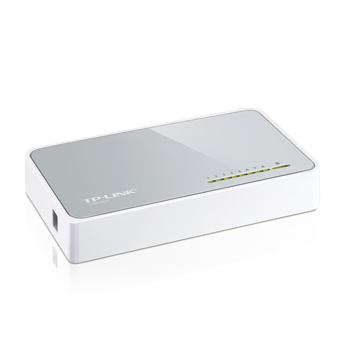 Conmutador (Switch) TP-Link TL-SF1008D - Switch de sobremesa con 8 Puertos, 10/100 Mbps.