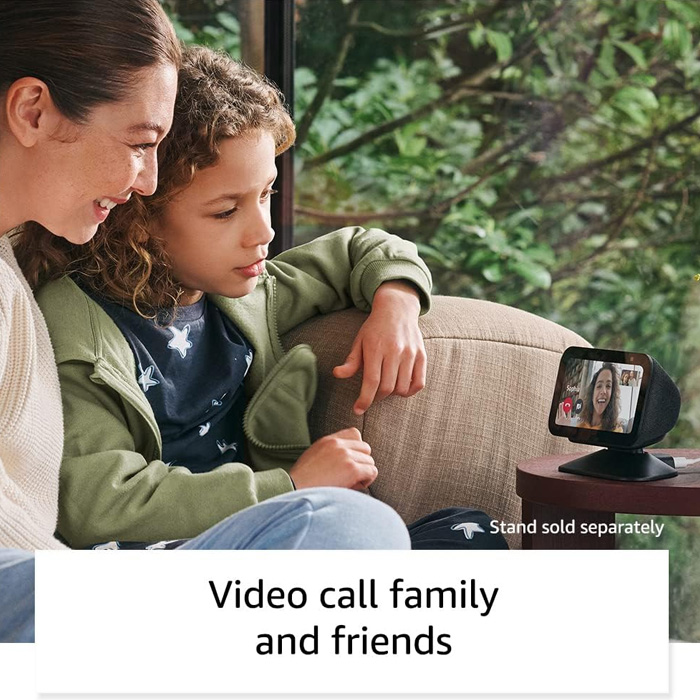Smarthome Amazon Echo Show 5 3th-Gen - Pantalla táctil de 5.5”, asistente Alexa integrado, cámara de 2MP, Wi-Fi, bluetooth, color blanco.