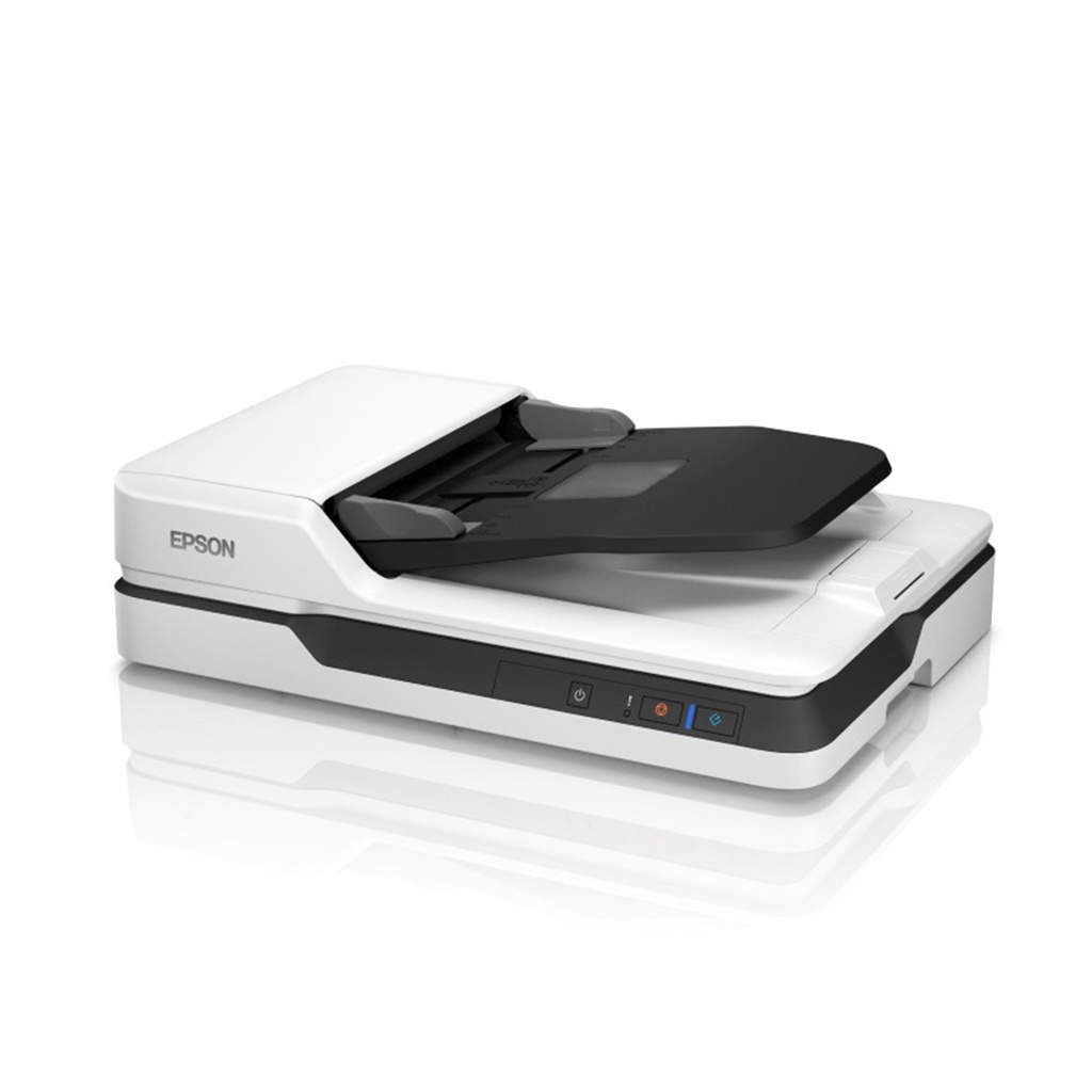 Escáner Epson WorkForce DS-1630 - Escáner de alimentación automática, 1200 dpi, cama plana, hasta 25 ppm/10 ipm, 8bits, soporta formato de papel A4, A5, A6, usb 3.0, conexión RJ-45. B11B239201