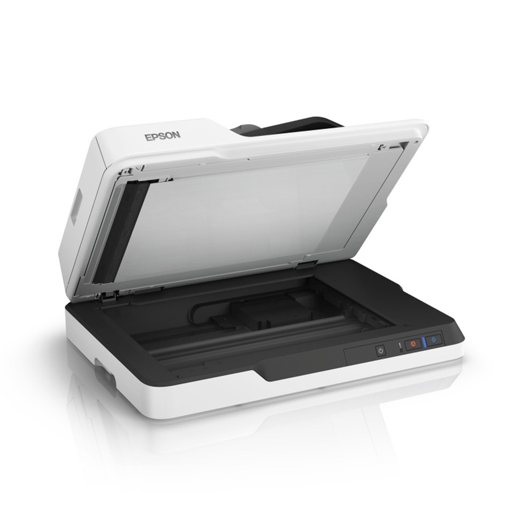 Escáner Epson WorkForce DS-1630 - Escáner de alimentación automática, 1200 dpi, cama plana, hasta 25 ppm/10 ipm, 8bits, soporta formato de papel A4, A5, A6, usb 3.0, conexión RJ-45. B11B239201