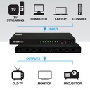 Switch HDMI Argom - ARG-AV-5118- 1 entrada HDMI a 8 salidas HDMI, Resolución: 3840x2160p a 60 Hz, ARG-AV-5118