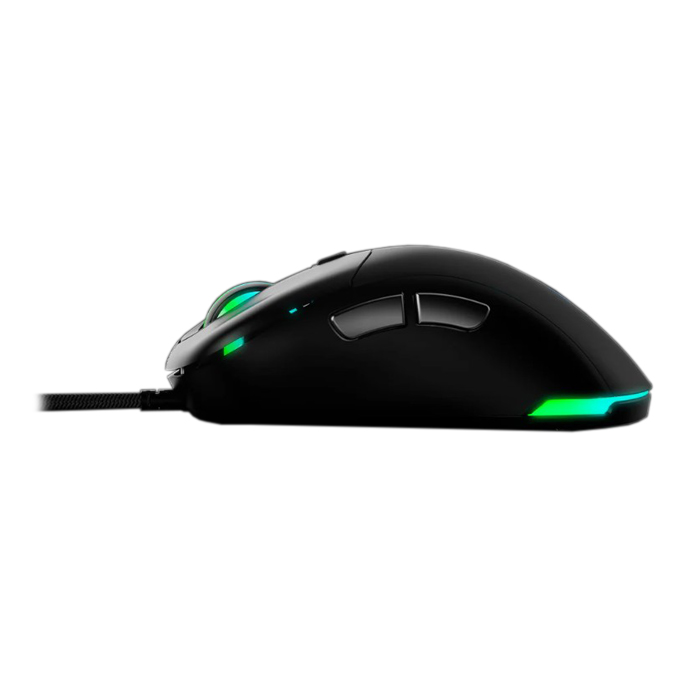 MouseUSB VSG AQUILA - Ratón óptico para gamer, Mouse gamer ergonómico, liviano de 80 g, sensor PMW 3360, rgb, 400/800/1200/2400/3200/6400/12000 dpi, 6 botones programables, usb, color negro. VG-M717