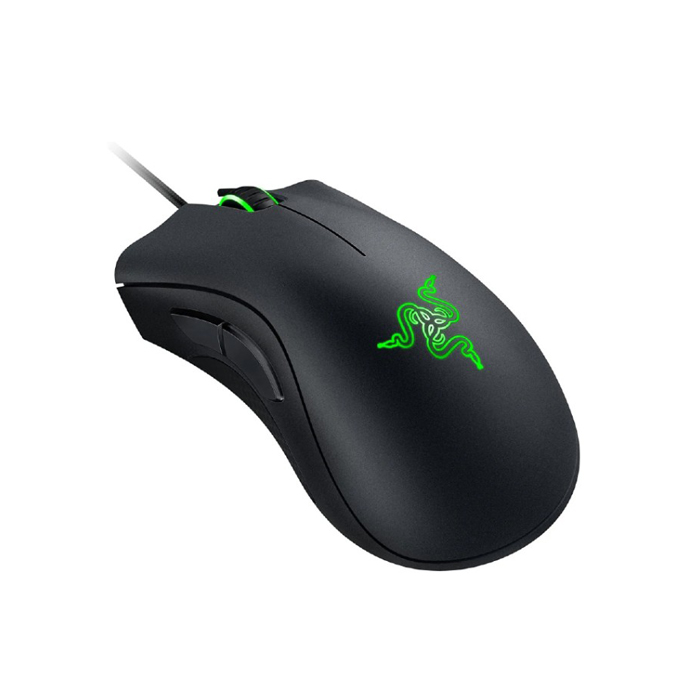 Mouse Razer Deathadder Esssential - Ratón óptico alámbrico para gamer, rgb chroma, 5 botones programables, 6400 dpi, usb, color negro. RZ01-03850100-R3U1 