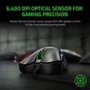 Mouse Razer Deathadder Esssential - Ratón óptico alámbrico para gamer, rgb chroma, 5 botones programables, 6400 dpi, usb, color negro. RZ01-03850100-R3U1 