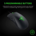 Mouse Razer Deathadder Esssential - Ratón óptico alámbrico para gamer, rgb chroma, 5 botones programables, 6400 dpi, usb, color negro. RZ01-03850100-R3U1 