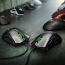 Mouse Razer Deathadder Esssential - Ratón óptico alámbrico para gamer, rgb chroma, 5 botones programables, 6400 dpi, usb, color negro. RZ01-03850100-R3U1 