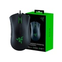 Mouse Razer Deathadder Esssential - Ratón óptico alámbrico para gamer, rgb chroma, 5 botones programables, 6400 dpi, usb, color negro. RZ01-03850100-R3U1 