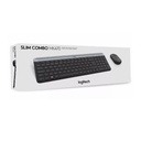 Teclado Logitech MK470 - Combo de teclado y mouse inalámbrico, diseño slim, mouse 1000 DPI, 3 botones, 2.4GHz usb, español, color gris. 920-009266