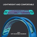 Auricular Logitech G733 LightSpeed, 981-000942, RGB Wireless - Audífono con micrófono para gamer, inalámbrico, dts, compatible con PC/MAC/PS4, color azul.