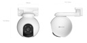 Cámara de Vigilancia Ezviz H8 PRO 3K - Movimiento horizontal, día y noche, 2880x1620, WiFi, 2.4GHz, sensor de imagen 1/2.7" CMOS, lente 4mm, microSD, visión nocturna.