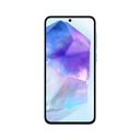 Celular Samsung A55 5G - De 6.6"(1080 x 2340), Cámara frontal 32MP, Cámara 50MP + 12MP + 5MP, Almacenamiento 256GB, 8GB Ram, MicroSD hasta 1TB, Android 14, 500mAh, Azul. SM-A556