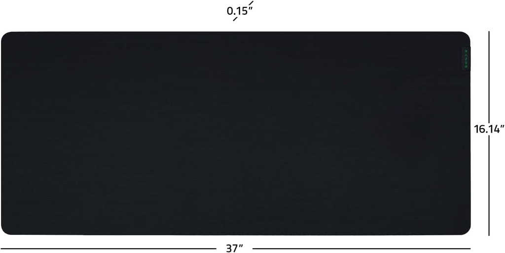 Mousepad Razer Gigantus v2 XXL - Para gamers, espuma gruesa de alta densidad, antideslizante, superfice suave. Color: Negro RZ02-03330400-R3U1