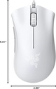 Mouse Razer Deathadder Esssential White Edition - Ratón óptico alámbrico para gamer, rgb chroma, 5 botones programables, 6400 dpi, usb, color blanco. RZ01-03850200-R3U1 