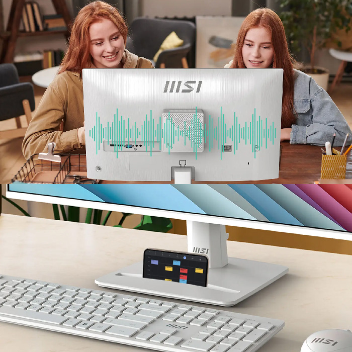 Monitor MSI PRO MP275W E2 - 27" Flat Gaming, Full HD (1920X1080), 120Hz, 1ms, 16:9, 1500:1, 1x HDMI™ 2.0 (FHD@120Hz), 1x DisplayPort 1.2a, 1x D-Sub (VGA), Color: Blanc. PRO MP275W E2