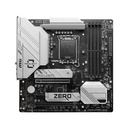 Tarjeta madre MSI B760M PROJECT ZERO, LGA1700, Intel B760, 4x DDR5 7800Mhz+(OC), PCI-E1 Gen PCIe 5.0, 1xDisplayPort, 1xHDMI, 4X USB 2.0, 3X USB Tipo A(10Gbps), 2xM.2, Realtek® 2.5Gbps LAN. B760M PROJECT ZERO
