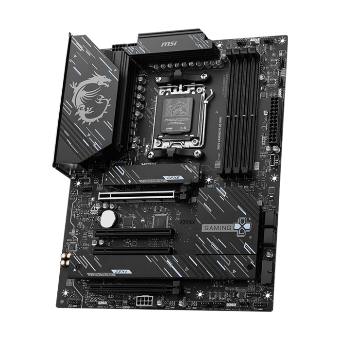 Tarjeta madre MSI X870 GAMING PLUS WIFI, AM5, AMD X870, 4x DDR5 8200Mhz+, PCI-E1 Gen PCIe 5.0, 1xTipo C DisplayPort, 1xHDMI, 4X USB 2.0, 2X USB Tipo A, 2xM.2, Realtek® 8126VB 5G LAN. X870 GAMING PLUS WIFI